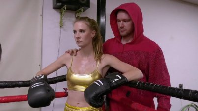 Strong Teen Fucks On The Boxing Ring